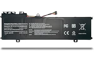 AA-PLVN8NP Laptop-Akku Kompatibel mit Samsung ATIV Book 8 Touch 780Z5E 880Z5E NP770Z5E NP780Z5E NP880Z5E NP880Z5E-X01AU NP880Z5E-X01NL NP880Z5E-X01SE NP880Z5E-X01UB Series(15.1V 91Wh)