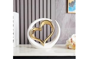 JXCBXJ Amore statua in ceramica,Decorazione per la casa, d'arte astratta moderna,statua in ceramica, per sala da pranzo,soggiorno,ufficio,TV,centrotavola