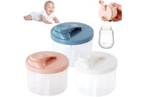 CHENBOOW Milchpulver Portionierer,3 Stück Luftdichte Milchpulver-Spender,Milchpulver Aufbewahrungsbox,Tragbarer Milchpulver-Kasten,Milchpulver Behälter,zur Aufbewahrung von Baby Milchpulver