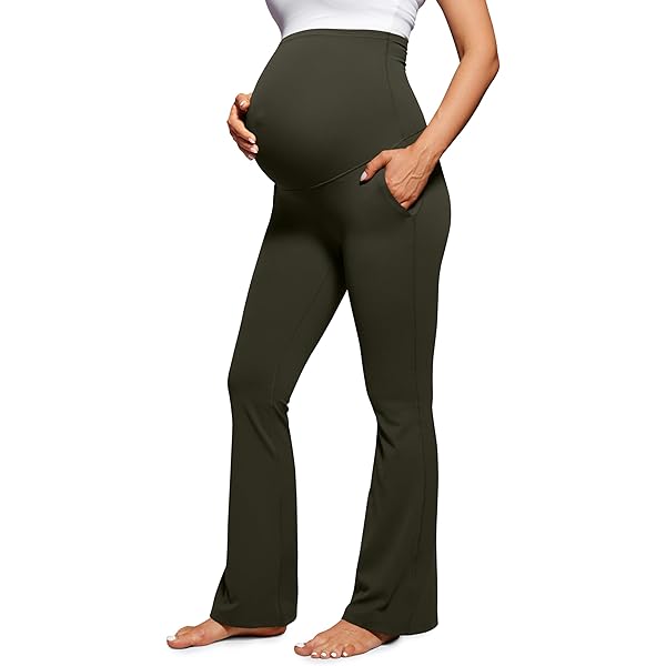 SHEIN Zwangerschapsbroek met hoge taille, knoop aan de voorkant