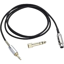Cavo Di Prolunga Per Cuffie AKG Q701 K712 K702 K271S K240S – 1.5 Metri (Estendibile Fino A 5m), Connettori Placcati Oro 3.5mm/6.35mm, Argento