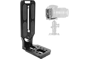 Sequpr Camera Quick Release Plate L Bracket for Arca Swiss Vertical Shooting Universal L Bracket for DJI Ronin SC Gimbal Stabilizer Tripod Head Nikon Canon Sony DSLR Camera