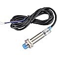 Heschen M12 Inductive Proximity Sensor Switch Non-shield Type LJ12A3-4-J/EZ Detector 4mm 90-250VAC 400mA Normally Open(NO) 2 Wire