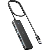 UGREEN USB 3.0 Hub with 4 Ports Multiport Thief Adapter (100 cm) | 5Gbps High Speed Compatible with MacBook Pro Air iMac Surf