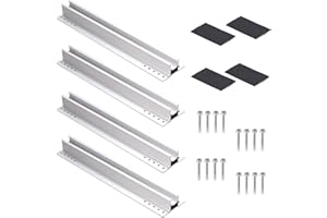 PARTSEE Kit de support pour panneau solaire, panneau solaire, système de fixation, connecteur profilé pour panneau solaire photovoltaïque, kit de rail de montage pour 4 panneaux solaires de 300 mm