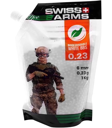 Billes Airsoft BO Rain 0.23 G – 3500 Billes Biodégradables, Calibre 5.93 Mm, Sac Avec Bouchon Rapide