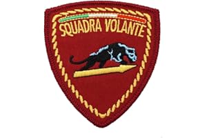 CR PATCH FACTORY 2 pezzi SQUADRA VOLANTE Italia Militare Ricamato Patch Badge con Gancio e Loop Backing