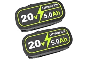 2X 20V 5.0Ah Goodexo WA3551 batería de Repuesto para Worx batería 20V WA3553 WX166.4 WA3572 WX390 WU268 WX372.1 WX800 WG259E WA3760 para Worx Herramientas eléctricas sin Cable