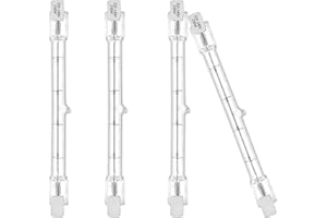 EKSAVE R7s Linear Halogen Floodlight 230W J118 Security Light Bulb 118MM 3100lm Warm White 2700K Dimmable,Pack of 4