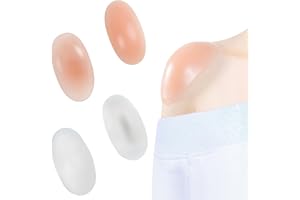 Pizsieat 2 Pares de Hombreras Autoadhesivas de Silicona Unisex,Transparente Invisible Suave Hombrera Mejorada, Hombrera Enhancer para Mujeres Hombres Hombro Almohadillas Antideslizantes