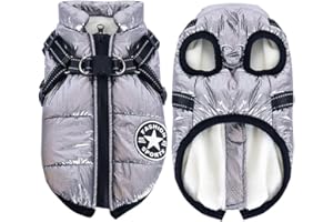 ONCPCARE Pettorina invernale per cani, calda giacca per cani di piccola taglia, protegge dal freddoPettorina invernale per cani, calda giacca per cani di piccola taglia, protegge dal freddo