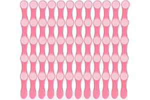 TRENDFINDING 60 mollette da bucato in design glitterato per biancheria delicata con impugnatura morbida