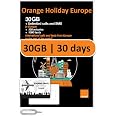 Carte SIM Prépayée Orange Europe - 11 Go En Europe + 50 Go En Espagne, 400 Min Appels - Valable 28 Jours - 10