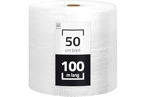 YARO Luftpolsterfolie 50 cm x 100m Noppenfolie Polsterfolie Blasenfolie Knallfolie - Stärke 50my - Verpackungsfolie