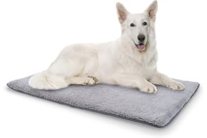 brunolie Finn - Couverture pour Chien, inodore, hygiénique et antidérapante, Tapis pour Chien Lavable, adapté au Coffre, Taille L (120 x 80 x 5 cm) - Gris