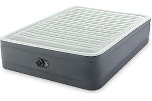 Intex 64906ND - Materasso Dura-Beam PremAire Matrimoniale Autogonfiante, 152x203x46 cm