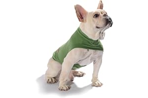 Caracaleap Hund Pullover - Hundemantel Weiche und Warm T-Shirt Hunde Winter Kleidung Mantel Katzenpullover Sweater für Mittelgroße Hunde L Grün
