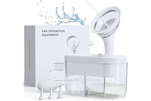 KAUGIC Ear Wax Removal Tool Kit, Safe Ear Cleaning Electric Ear Wax Remover Earwax Removal Kit Wush Ear Cleaner with Sewage System, 4 Clean Mode and 3 Ear Tips Ear Irrigation Kit for Adults