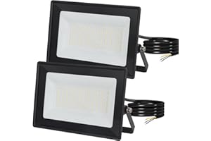 ‎MILLE LUCCIOLE Mille Lucciole 50W LED Strahler,2 Stück LED Strahler Außen 72 LED IP65 Wasserfest,5000LM LED Fluter,LED Scheinwerfer 6500K Kaltweiß,Außenstrahler für Hinterhof,Garage,Garten,Innenhofe