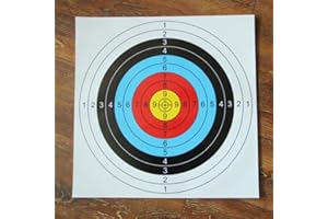 DYSTOPIAWORLD Paper Face Targets, 60 * 60CM, Pack of 10, Perfect for Outdoor Practice
