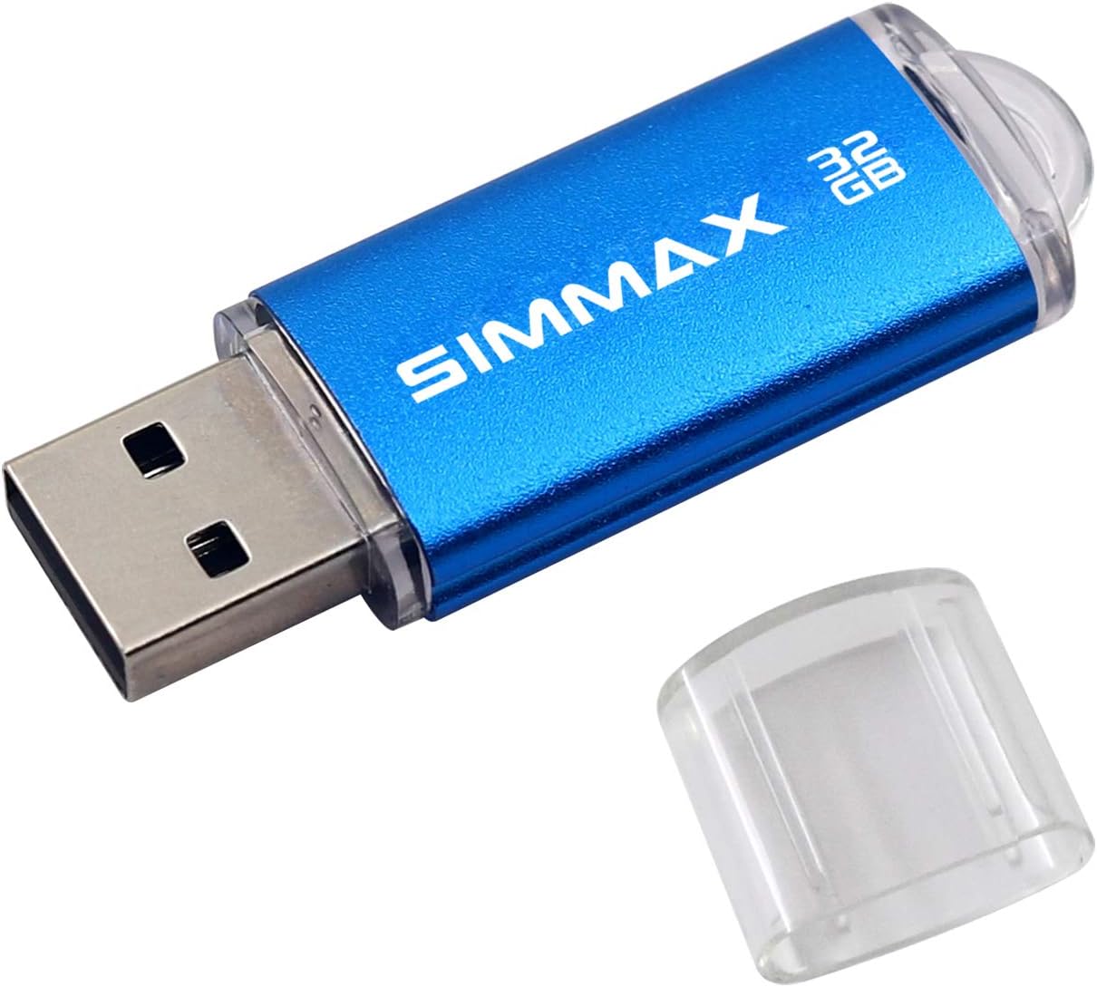 SIMMAX Memory Stick 32GB USB 2.0 Flash Drives Thumb Drive Pen Drive (32GB Blue)