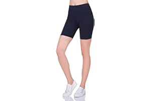 SOFTSAIL Womens 1/2 Leggings Cycle Shorts Over Knee Short Leggings Super Stretch Cotton Leggings Sport Casual