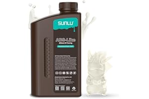 SUNLU Resina ABS-Like per stampante 3D 2KG, Resina a Polimerizzazione Rapida UV 405nm per Stampa 3D LCD/DLP/SLA, Non Fragile & Alta Precisione, Trasparente 2000g