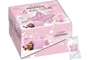 CONFETTI MAXTRIS Vassoio 500 gr LE DOLCI STELLE ROSA incartate