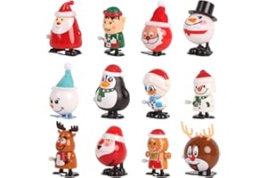 LOKIPA Christmas Wind Up Toys for Kids & Adult, 12 Wind Up Toys for Christmas Stocking and Goody Bag Filler