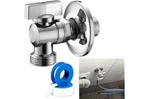 Parpyon® Rubinetto Lavatrice per Tubo Carico Scarico Lavastoviglie Sifone scarico Lavasciuga doppio, Curvetta, Raccordo 2 Vie (Rubinetto Lavatrice)