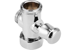 FCALVY Bras de douche inverseur 3 voies Vanne d'inverseur de douche salle de bain WC bidet 1,9 cm et 1,27 cm raccords BSP Adaptateur en T Pommeau de douche Arroseur Shunt Système de douche Pièce de rechange