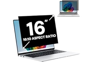 FYJRCY 16 Inch 16:10 Laptop Privacy Screen Filter, Computer Monitor Privacy Shield and Anti Glare Blue Light Filter, Removable 16" Screen Protector and Scratch Resistant