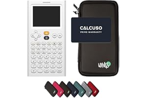 CALCUSO NumWorks avec Housse de Protection WYNGS Incluse Noir - Calculatrice Graphique - Pack de Base