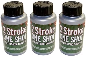 RocwooD 3 x Two (2) Stroke Oil One Shot Bottles 50:1 Mix Ideal For Husqvarna Chainsaw