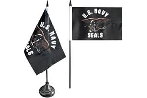 FLAGGENFRITZE Tavolo bandiera/tavolo bandiera USA Navy Seals + GRATIS Sticker, bandiera fritze®