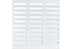 STEINBERG14 300x300mm Grille de Ventilation en Acier, Blanc - Grille D'aération avec Moustiquaire