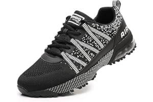 SNUGNAP Scarpe Running Uomo Donna Ginnastica Air Sneakers Basse Corsa Tennis Leggere Sportive Comode Fitness Interior Casual all'Aperto Nero Blu EU 34-46