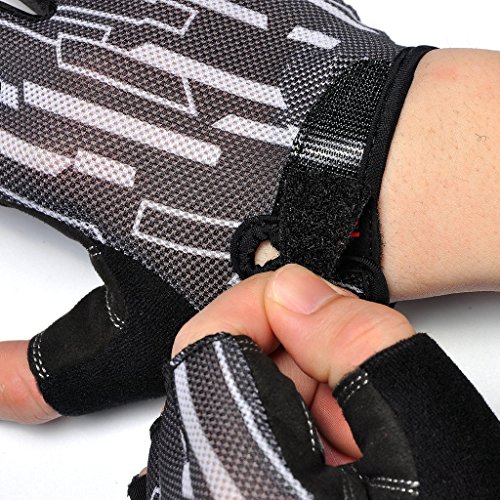 SEEU Damen Herren Fahrradhandschuhe, Radsport Handschuhe mit Geleinlage und voller Dämpfung, 3 Farben, Gr. XS bis XL - 5