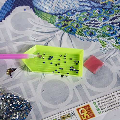 5D Diamant Stickerei Bilder Rhinestone klebte diy Malerei Kreuz Stich Tierpfau Rechts - 4