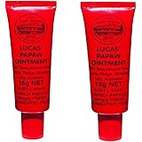Two Tubes of Lucas' Papaw Ointment 15g with Lip Applicator by Lucas
