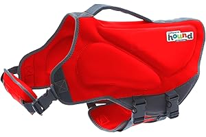 Outward Hound Dawson Swim – Gilet de Sauvetage pour Chiens, Rouge, Taille S