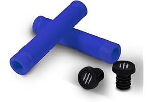 Bestial Wolf RS81B Lot de 2 manchons de guidon spéciaux pour trottinettes Bleu 155 mm