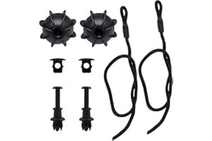 WUIOWPPIC 2 Stück Kofferraum Halteband Hutablage, Heckablage Strap Ersatz für Golf 6 MK6, Auto Universal Haltebänder, Kofferraumabdeckung Band Halterung für VW Golf 6 5 4, MK6, MK5, GTI R20