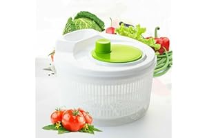 Way Betta Large Salad Spinner Tosser Leaf Dryer Lettuce Veg Drainer Dressing Herb Water & Colander Multifunctional Dehydrator for Drain Leafy Vegetables