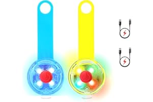 AHJ Luce lampeggiante a LED di sicurezza per cani Gatti - Luci Ricaricabili USB Targhetta per Cani, 3 Modalità Lampeggianti Luci di Sicurezza per Animali Domestici Impermeab
