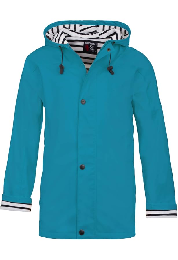 Ciré Breton Imperméable Femme ERQUY - Coupe Ajustée, Intérieur Rayé, Taille XS à 4XL