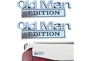 UIEXAY Old Man Edition Auto-Emblem, 3D-Metall-Aufkleber, 2025 Neue Autoaufkleber Für Männer 2Pcs, Lustige Edition Stoßstangenaufkleber Für Auto, Lkw, Seite Oder Heckklappe,Typenschild-Aufkleber