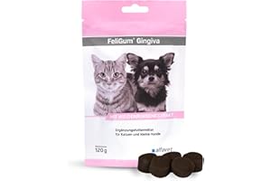 alfavet FeliGum Gingiva wspomaga zapalenie dziąseł i jam jamy ustnej u kotów i psów, krople do żucia, karma uzupełniająca, 120 g