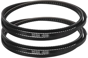 sourcing map 2pcs XPZ2240 EPDM V-Belt, wedge Section Cut Edge Cogged Industrial Rubber V Belt 10mm Width x 2240mm Pitch Circumference