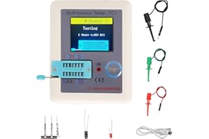 LCR-TC1 Transistor Tester AYWHP Multifuncional TFT LCR Transistor Tester con pantalla de visualización de color para Condensador de Triodo de Diodo Resistencia Transistor